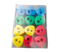 12 Pcs Pencil Sharpener with Container,Back to School Supplies,School Stationery,Manual Pencil Sharpener with Double Hole for Makeup Pencil,School Pencils,Colouring Pens, Lip Liner
