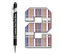 12 PCS Personalised Pen with Name Engraved, Custom Ballpoint Pens Bulk Black Ink Logo Text Customised Gifts for Men Women Teacher Boss Business Birthday Office Christmas