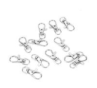 12 Pcs Pet Birds Foot Rings Cage Door Buckle Lock Claw Trigger Snap Hook Iron Anti-Escape accessory for pet birds parrot small animals