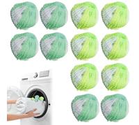 12 PCS Pet Hair Remover for Washing Machine - Reusable Pet Hair Catcher, Laundry Fur Remover for Dog and Cat Hair - Easy-to-Use Lint Remover Balls for Clothes, Blankets, and Bedding