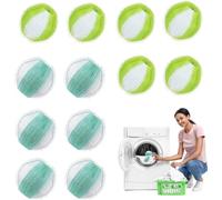 12 PCS Pet Hair Remover Washing Machine - Reusable Pet Hair Dissolver Washing - Durable Cleaning Balls for Clothes & Bedding