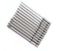 12 Pcs PH1 PH2 Cross Screwdriver Bits 6.35mm Shank 100mm Long Steel Magnetic Head for Air Screwdrivers Electric Drills Tools
