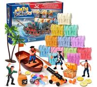 12 PCS Pirate Bath Bombs for Kids with Toys Inside, Bath Bombs Gift Set with Bathtub Toys Pretend Play Shower Toys Birthday Gifts for Boys Girls