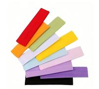12 Pcs Plain Stretchy Headbands, Soft Fashion Elastic Head Bands Breathable Jersey Fabric Women Hairbands Sweatbands for Sports, Workout, Yoga, Fashion, or Work