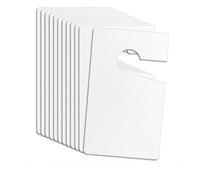 12 PCS Plastic Door Knob Hangers Signs - Blank PVC Hotel Room Guest House Door Hangers for Do Not Disturb, Parking Permit, Office, Bedroom, and Car Decoration