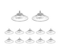 12 PCS Plastic Sucker Pads,Suction Holder with Knurled Nut Window Suckers M4 Nuts,Clear Plastic Glass Suckers,for Daily,DIY and Craft ProjectsHanging on Bathroom Kitchen Wall Door Other Smooth Flat