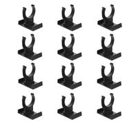 12 Pcs Plinth Clips Adjustable - Heavy Duty Kickboard Clips for Kitchen Cabinets, Under Desk Cable Management, Skirting Boards, Tables - Kick Plate Fasteners with Screws for Furniture