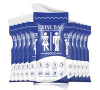 12 Pcs Portable Urine Bags,Disposable Urine Bags, Travel Friendly Emergency Wee Bags,Vomit Bag for Travel for Women, Men, Camping, Car Journeys