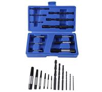 12 Pcs Practical Screw Extractors Nut Screw Extractor Bolts Studs Remover Tools Set Drills Master Stud Drill Bits Fastners Taken Out Removal Tool Spiral with Box