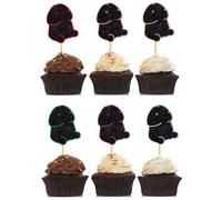 12 Pcs Prank Bachelorette Party Cake Cupcake Topper Decoration Gender Glitter Pick for Hen Bridal Shower Engagement Supplier Favor Game Tool Decor Set Y27