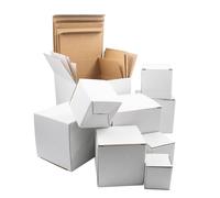 12 PCS Prank Gift Boxes Assorted Size Nesting Gift Box Surprise Box Square Funny Gag Gift Nesting Cartons for Weddings Birthday Christmas Wrapping Presents or Decoration (2-6.3 Inch)