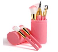 12 Pcs Professional Makeup Brush Set with Soft Synthetic Bristles - Foundation, Blush, Eyeshadow Brushes - Includes Portable Travel Case for Makeup Artists On the Go