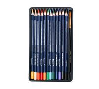 12 Pcs Professional Watercolour Pencils, Colored Pencil Set, Water-Soluble Coloured Pencils, Soft Colours, for Art, Craft, Drawing, Sketching, Home, School, University, Colouring