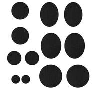 12 Pcs Puffer Jacket Repair Patch Set, Self Adhesive Down Jacket Repair Patch Nylon Waterproof Tear, Down Coat Fix Patches Round and Oval Shape, for Coat Clothes Tent Sleeping Bag Ski Clothing