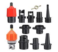 12 pcs Pump Adapter Kit - Paddleboard Inflation Converter with Multiple Nozzle Tips, Universail Air Pumps Accessory for Boards Boats Kayaks | nylon Outdoor Marine Adventure Equipment