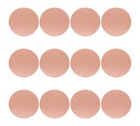 12 Pcs Pure Copper Round Plate, 30mm Diameter x 0.8mm Thickness Copper Disc, Metal Sheet for Jewellery Making, DIY Crafts, Electrical Repair and Industrial Projects