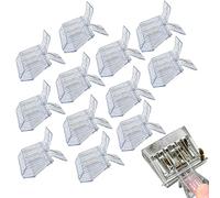 12 Pcs Queen Catcher Clip,Transparent Plastic Cage Clips, Bee Catchers Trap Box Excluder One Hand Queen Catcher Beekeeping Tool for Beekeepers