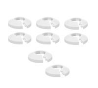 12 Pcs Radiator Pipe Covers - Pipe Collars White Radiator Pipe Collars, Radiator Pipe Covers White Pipe Covers, Water Pipe Covers Fit for 15 mm Diameter Pipe