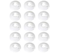 12 PCS Radiator Pipe Covers,White Plastic Pipe Collars,Water Pipe Covers Decoration for 15 mm Diameter Pipe