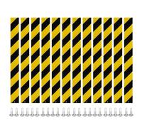 12 Pcs Reflective Sign Post Panels 30 x 3'', Aluminum Reflectors for Post,Reflective Road Markers with High-Visibility,Weather-Resistant for Driveway,Parking,Street-Warns of Slow Moving Vehicles
