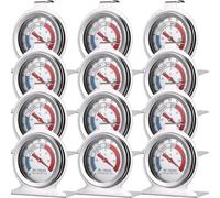 12 Pcs Refrigerator Freezer Thermometer Large Dial Thermometer Classic Series Temperature Thermometer for Refrigerator Freezer Fridge Cooler