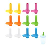 12 Pcs Replacement Bite Valves for Zak, Silicone Nozzle Replacement BPA Free Reusable Straw Cup Accessories Compatible with Zak Designs Kelso 15oz/16oz (6 Colors B)