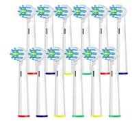 12 Pcs Replaement Heads Compatible with Oral B Professional Care,Triumph, TriZone, Advance Power Series, Brush Heads Compatible with Oral B for Teeth Care (White)