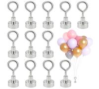 12 PCS Reusable Balloon Weight Set,Magnetic Balloon Weights,B-alloon Weights,Powerful Magnetic Force,Enhance The Party Atmosphere,For Birthday,Wedding,Party Decorations,Indoor And Outdoor Use