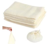 12 Pcs Reusable Cheesecloth Cheese Cloths 20x20 Inch Hemmed Cheese Cloth for Straining Craft Grade 90 Lint-Free 100% Unbleached Cotton Reusable Fabric for Cooking Baking Juicing Cheeses Making
