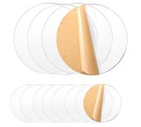 12 PCS Round Acrylic Disc 10 and 15cm in Diameter Clear Acrylic Sheet Thick Circle Acrylic Sheets Transparent Acrylic Panel for Picture Frame Painting DIY Crafts