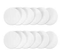 12 Pcs Round Makeup Sponges 3.5 Inch White Foundation Powder Blender Beauty Makeup Cosmetic Sponge Pad Foam Sponges Applicator for Cosmetic Liquid Foundation Facial Cleanser Wet Dry Dual Use