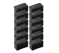 12 Pcs Rubber Chair Leg Cap, Rectangle Furniture Feet for PADS Furniture Feet Ferrule Cap Floor Protectors for Square Furniture Leg Hardwood Floor(30x60mm)