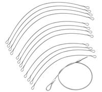 12 Pcs Safety Cables,Yucool 10/12/14 inch Stainless Steel Stage Light Safety Cables Stainless Steel Rope for Hanging Lights Dj Truss Lighting Clamp