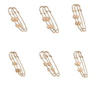 12 Pcs Safety Pins, Decorative Gold Clothes Pins for Clothing, Metal Accessories and Practical Pins for Clothing Sweater Shawl Decoration, Fabric Repair and Fashion Application