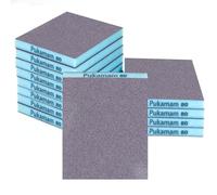 12 PCS Sanding Sponge Set 80 Grit Sanding Pads, Course/Medium/Fine/Superfine Sanding Block, Wet and Dry Sandpaper for Metal, Wood, Wall, Car, Furniture