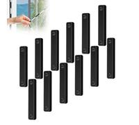 12 Pcs Self-Adhesive Magnetic Strips - Magnetic Window Screen Bracket,Mosquito Net Clips Adhesive Window Strips, No Punching Installation for Mosquito Nets Door Curtains for Windows-B-12pcs