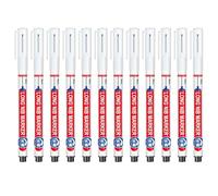 12 Pcs/Set 20mm Long Nose Markers Quick-Drying Waterproof Hole Marker Pens Oil-Based Marker Pens for Carpenter