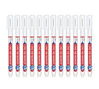 12 Pcs/Set 20mm Long Nose Markers Quick-Drying Waterproof Hole Marker Pens Oil-Based Marker Pens for Carpenter