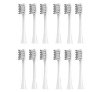 12 pcs/Set Electric Toothbrush Replacement Brush Heads Compatible with Oclean X/X PRO/ Z1/ F1/ One/Air 2/ SE Bristle Nozzles(12pcs Gray)