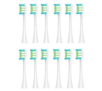 12 pcs/Set Electric Toothbrush Replacement Brush Heads Compatible with Oclean X/X PRO/ Z1/ F1/ One/Air 2/ SE Bristle Nozzles(12pcs White)