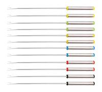 12 PCS Set Fondue Forks Stainless Steel Multi-Color Fruit Fork String Tools Dessert Outdoor Barbecue Roast Meat