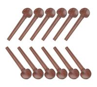 12 Pcs/Set Oud String Pegs Mahogany Ebony High Quality Oud Lute Tuning Shaft Replacement Parts Musical Instrument Accessories(Mahogany)