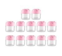 12 Pcs/Set Travel Cosmetic Jar Pots Makeup Sample Container With Lids Rose Flower Shaped Empty Pots Jars For Women