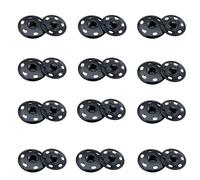 12 Pcs Sew-on Metal Snap Clasps, 21 mm, Sewing Snap Buttons for Clothes, DIY, Handbag