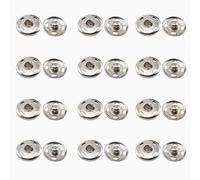 12 Pcs Sew-on Metal Snap Clasps, 21 mm, Sewing Snap Buttons for Clothes, DIY, Handbag