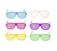 12 Pcs Shutter Glasses Fancy Dress Sunglasses Specs Grille West Retro 80's 90's For Party Favors Halloween Costumes