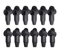 12 Pcs Silicone 1/4", 5/16" Stud Terminal Covers, Flexible Post Terminal Cover Protector Boot for Battery Ground Junction Block Post, Fits 6-1 Gauge Wire (Black)