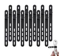 12 Pcs Silicone Cable Ties - Adjustable and Resealable Cable Organizer for Office, Kitchen, School, Car and Travel - Reusable Organization Solution For All Kinds Of Cables