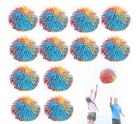 12 Pcs Silicone Squeezze To-y Balls - Silicone Stringy Balls Sensory To-y for Ki-ds, Boys, Girls - Bouncy Stress Ball Fluffy Jugging Ball for Living Room, Study, (12pcs)