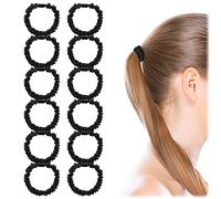 12 Pcs Silk Skinny Scrunchies Set 100% Pure Mulberry Silk Hair Ties